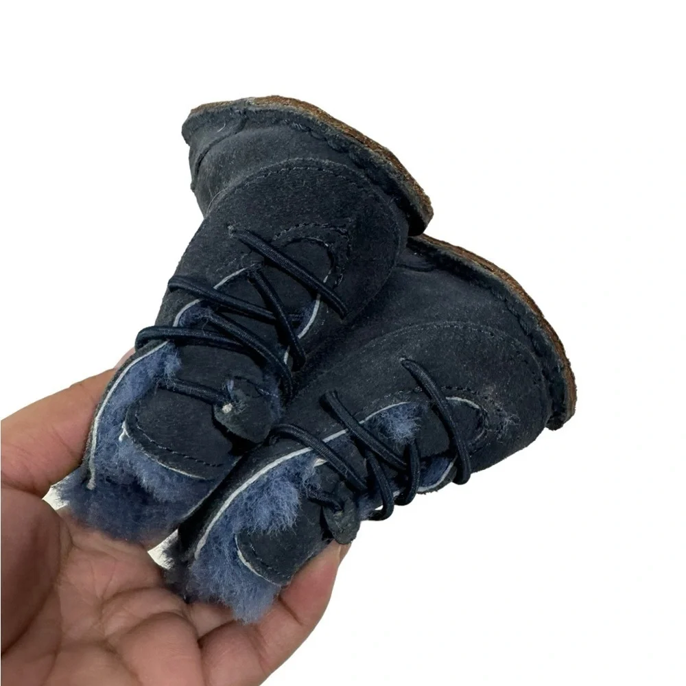Ugg, Infant Boo Booties, Navy Suede, Size S